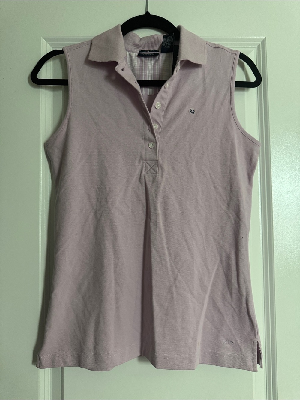 Izod Light Pink Sleeveless Polo Tank